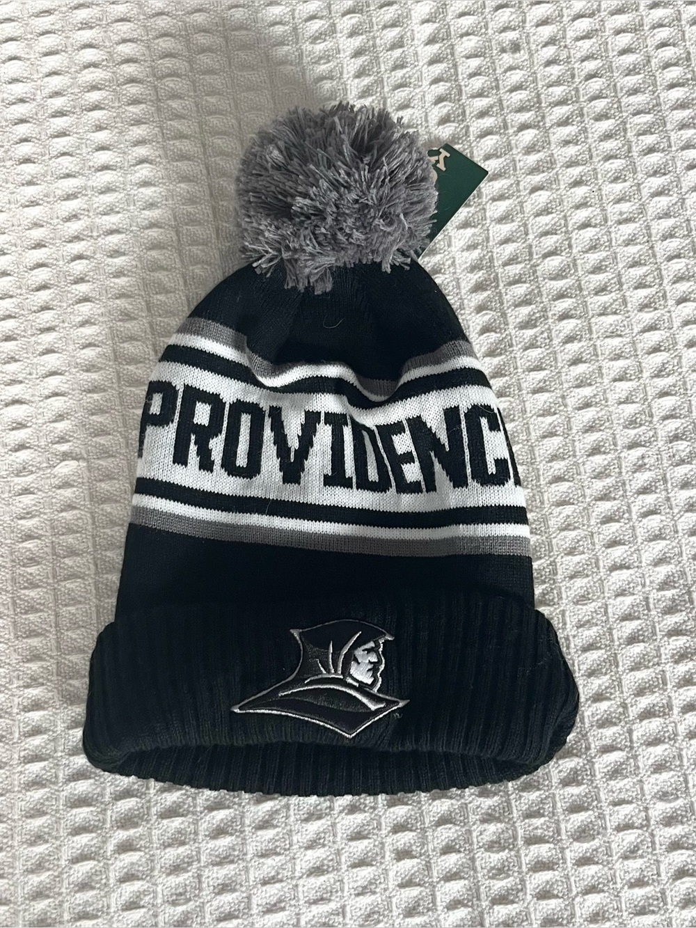 Legacy Providence College Friars Knit Pom Beanie Hat - Black & Gray
